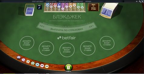 Блэкджек в Betfair Casino (Казино Бетфайр).